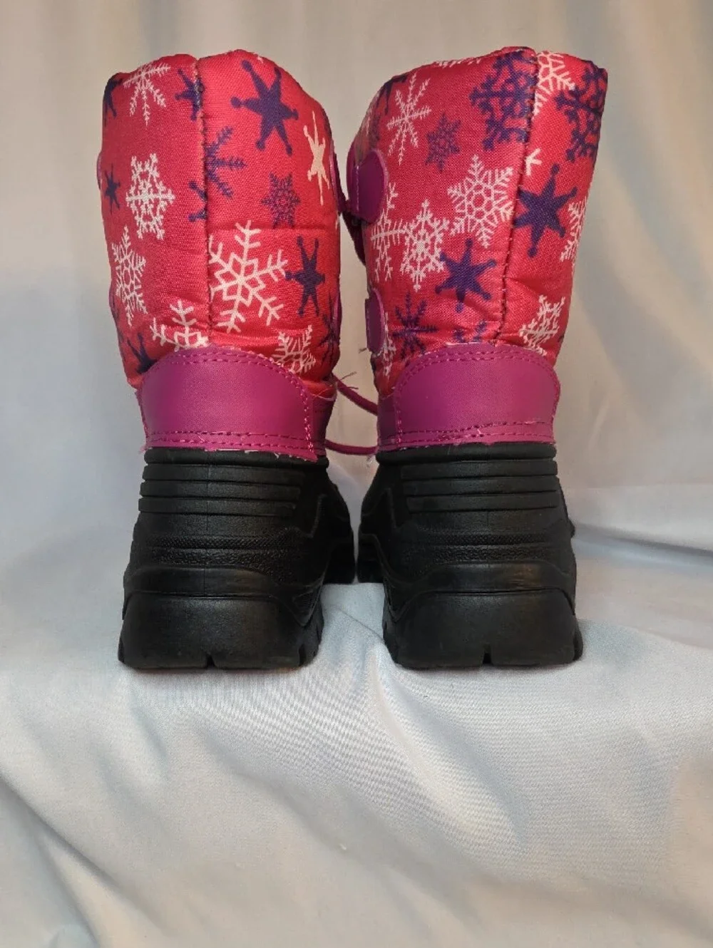 Kids Pink Snow Boots - Insulated Winter Rain & Snow Boots